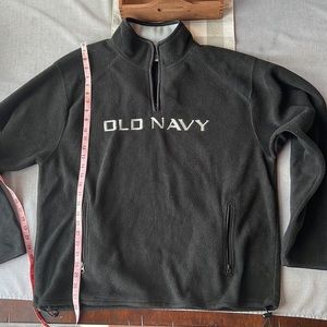 Black Old Navy fleece 1/4 zip.  Excellent condition